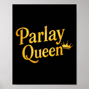 Parlay Koningin Sportweddenschappen Grappige Gokke Poster