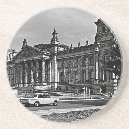 parlement Berlijn parlement Zandsteen Onderzetter (Voorkant)