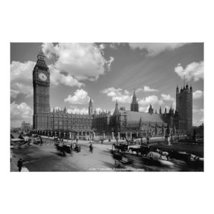 Parlement en Westminster Hall c. 1880 Foto Afdruk