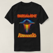 Parlement Funkadelic Retro Moederschip Rock Funk T T-shirt (Design voorkant)