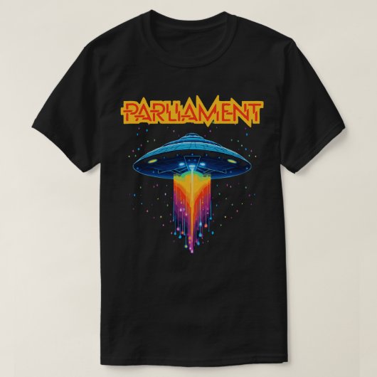 Parlement Funkadelic Retro Mothership Rock Funk T-shirt (Design voorkant)