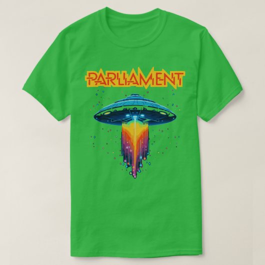Parlement Funkadelic Retro Mothership Rock Funk T-shirt (Design voorkant)