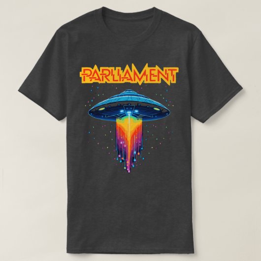 Parlement Funkadelic Retro Mothership Rock Funk T-shirt (Design voorkant)