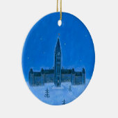 Parlement Gebouwen Ottawa Kerstmis Keramisch Ornament (Rechts)