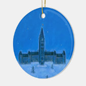 Parlement Gebouwen Ottawa Kerstmis Keramisch Ornament (Links)
