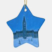 Parlement Gebouwen Ottawa Kerstmis Keramisch Ornament (Links)