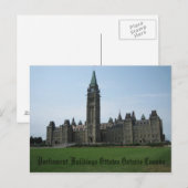 Parlement Gebouwen Ottawa Ontario Canada Briefkaart (Voorkant / Achterkant)