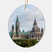 Parlement Hill in Ottawa Keramisch Ornament (Links)