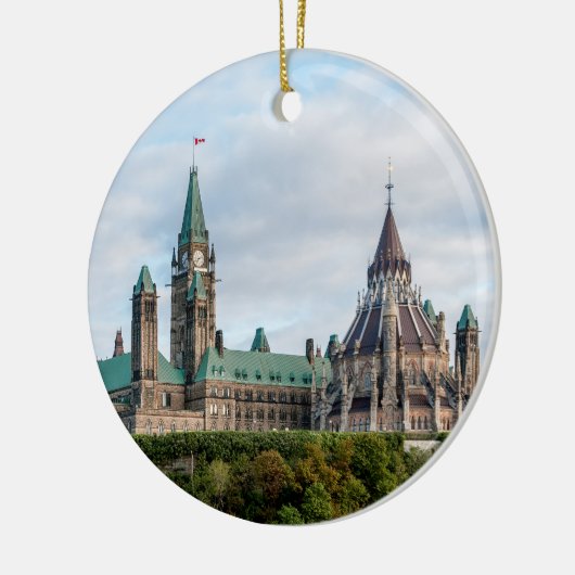 Parlement Hill in Ottawa Keramisch Ornament (Links)