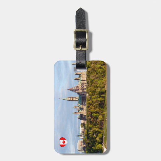 Parlement Hill in Ottawa - Ontario, Canada Bagagelabel (Voorkant verticaal)