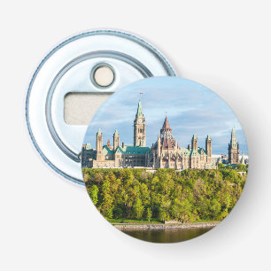 Parlement Hill in Ottawa - Ontario, Canada Button Flesopener