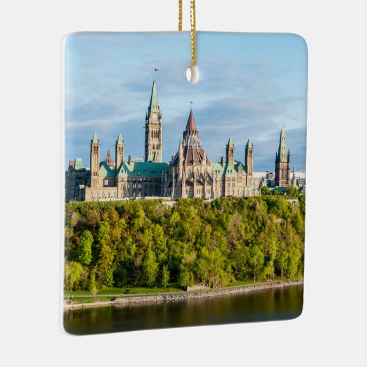 Parlement Hill in Ottawa - Ontario, Canada Keramisch Ornament (Rechts)