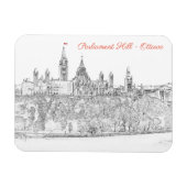 Parlement Hill in Ottawa - Ontario, Canada Magneet (Horizontaal)