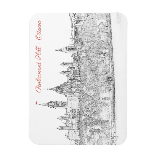 Parlement Hill in Ottawa - Ontario, Canada Magneet (Verticaal)