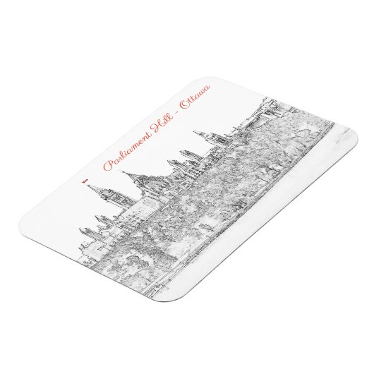 Parlement Hill in Ottawa - Ontario, Canada Magneet (Linkerzijde)