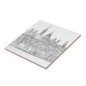 Parlement Hill in Ottawa - Ontario, Canada Tegeltje (Zijkant)