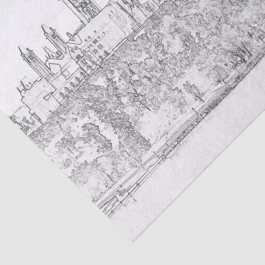 Parlement Hill in Ottawa - Ontario, Canada Tissuepapier (Detail)