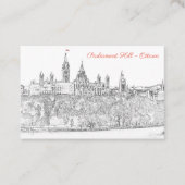 Parlement Hill - QR-code in Ottawa Visitekaartje (Voorkant)