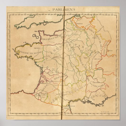 Parlement in Frankrijk Poster (Voorkant)