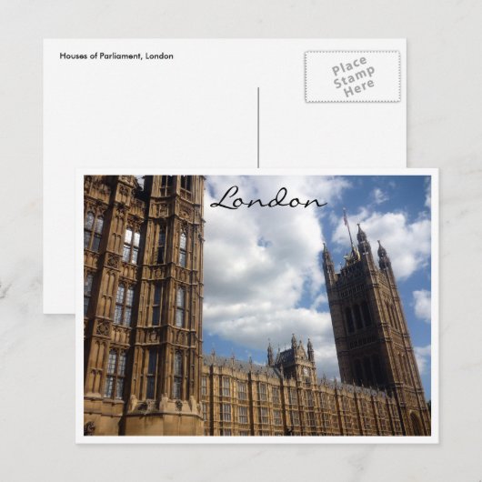 parlement london briefkaart (Voorkant / Achterkant)