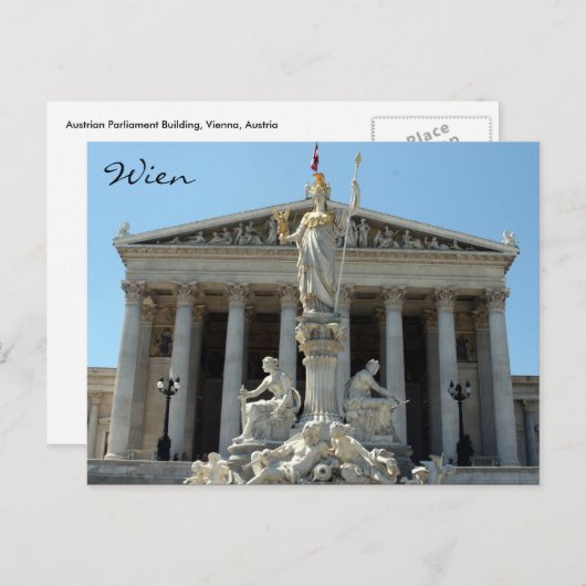 parlement oostenrijk wien briefkaart (Voorkant / Achterkant)