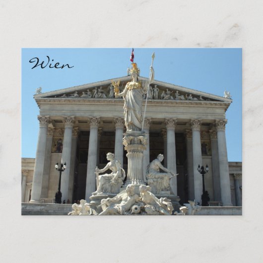 parlement oostenrijk wien briefkaart (Voorkant)