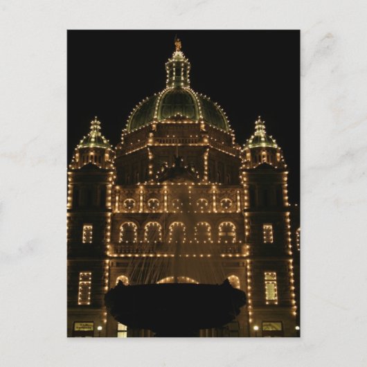 Parlement te nacht briefkaart (Voorkant)