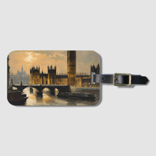 Parlement Thames River Big Ben London Travel Bagagelabel