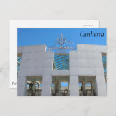 parlement van Australië, Canberra. Briefkaart (Voorkant / Achterkant)