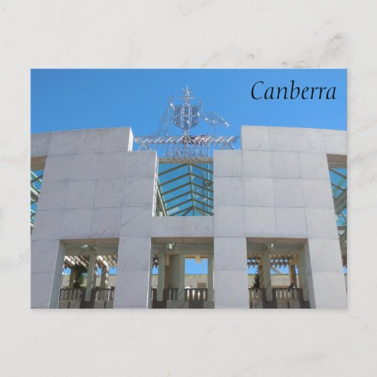 parlement van Australië, Canberra. Briefkaart (Voorkant)