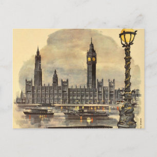  parlement van Londen Travel Big Ben Briefkaart