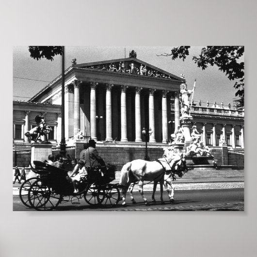  parlement van Oostenrijk Wenen Poster (Voorkant)