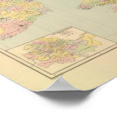 Parlementaire kaart, Britse eilanden Poster (Hoek)