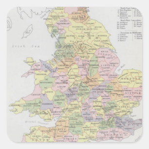 Parlementaire Vertegenwoordiging Engeland en Wal Vierkante Sticker