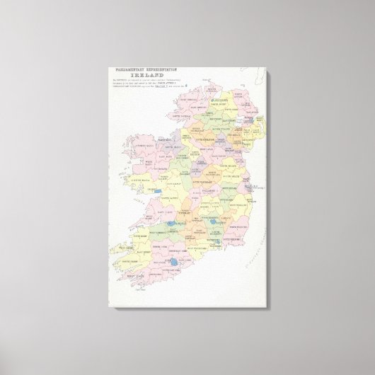 Parlementaire Vertegenwoordiging | Ierland Canvas Afdruk (Voorkant)