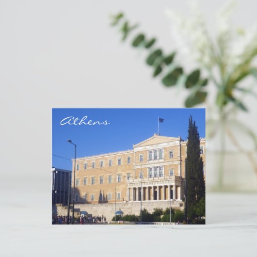 parlementsathene briefkaart (Staand voorkant)