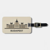 Parlementsgebouw - Boedapest Bagagelabel (Voorkant horizontaal)