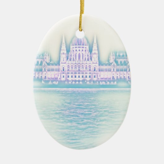 Parlementsgebouw Boedapest Hongarije Keramisch Ornament (Voorkant)