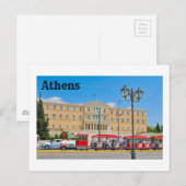 Parlementsgebouw in Athene, Griekenland Briefkaart (Voorkant / Achterkant)