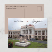Parlementsgebouw in Georgetown Guyana Briefkaart (Voorkant / Achterkant)