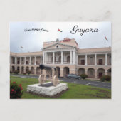 Parlementsgebouw in Georgetown Guyana Briefkaart (Voorkant)