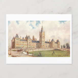 Parlementsgebouw in het Briefkaart van Ottawa