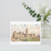 Parlementsgebouw in het Briefkaart van Ottawa (Staand voorkant)