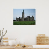 Parlementsgebouw Ottawa, Ontario Canada Poster (Keuken)