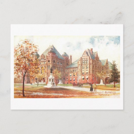 Parlementsgebouw Toronto Canada Vintage Briefkaart (Voorkant)