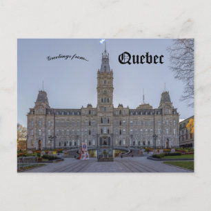 Parlementsgebouw van Quebec in Quebec Canada Briefkaart