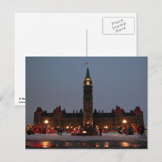 Parlementsgebouwen, Ottawa Briefkaart (Voorkant / Achterkant)