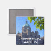 Parlementsgebouwen, Victoria, BC Magnet (Voorkant / Achterkant)
