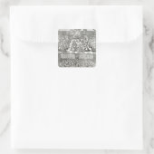 Parlementsleden in 1640 vierkante sticker (Tas)