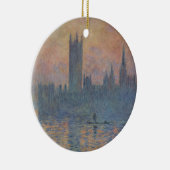 Parlementsleden in de winter door Claude Monet Keramisch Ornament (Rechts)